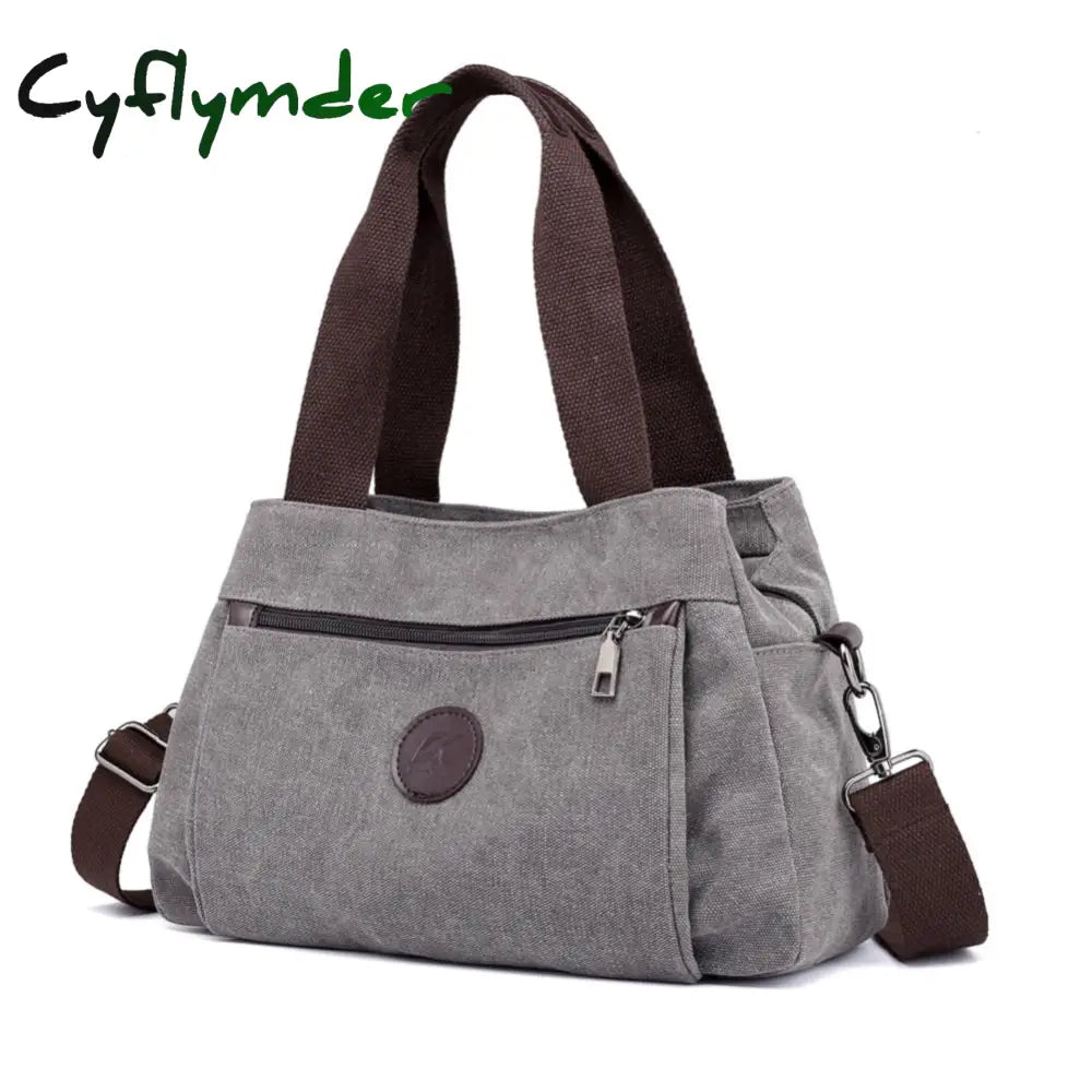 Cyflymder Women’s Canvas Bag Handbags Shoulder Bags Messenger Crossbody Tote Large Capacity Work