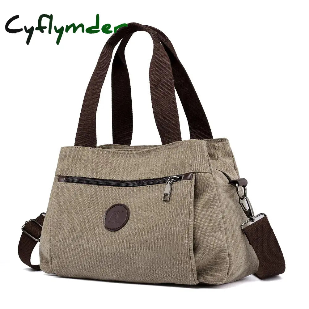 Cyflymder Women’s Canvas Bag Handbags Shoulder Bags Messenger Crossbody Tote Large Capacity Work