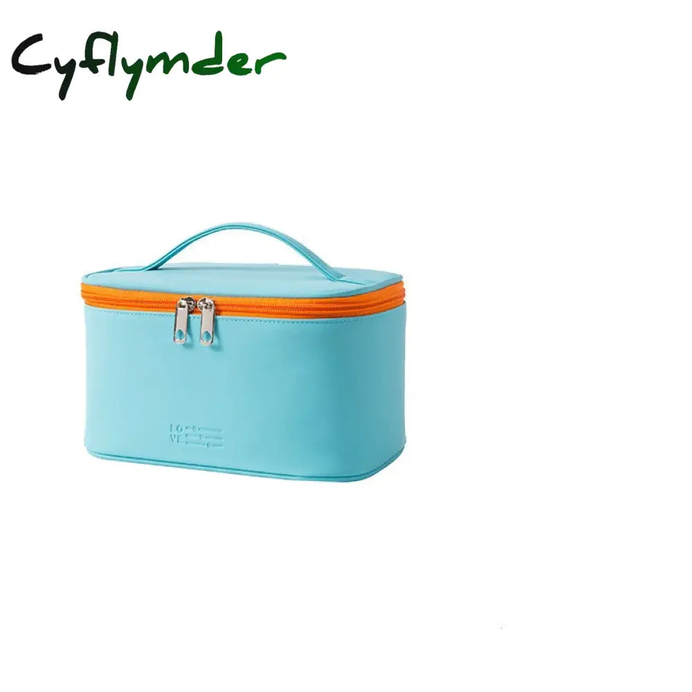 Cyflymder Women’s Cosmetic Bag Make Up Organizer Travel Necessaries Zipper Makeup Case Pouch