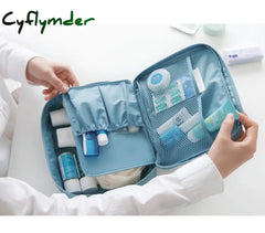 Cyflymder Womens Cosmetic Toiletry Bags Travel Makeup Bag Girl’s Cute Printing Organizer Make Up