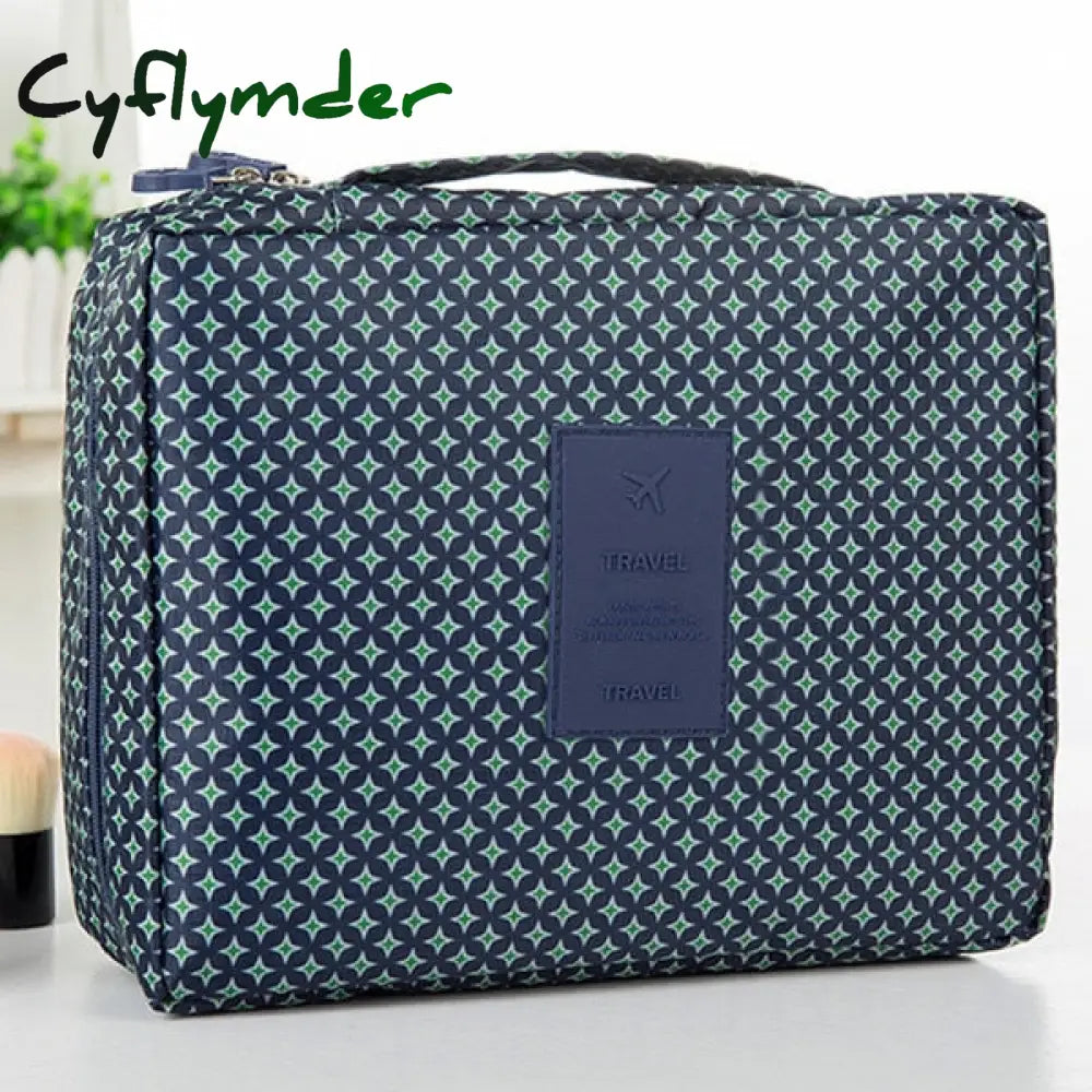 Cyflymder Womens Cosmetic Toiletry Bags Travel Makeup Bag Girl’s Cute Printing Organizer Make Up