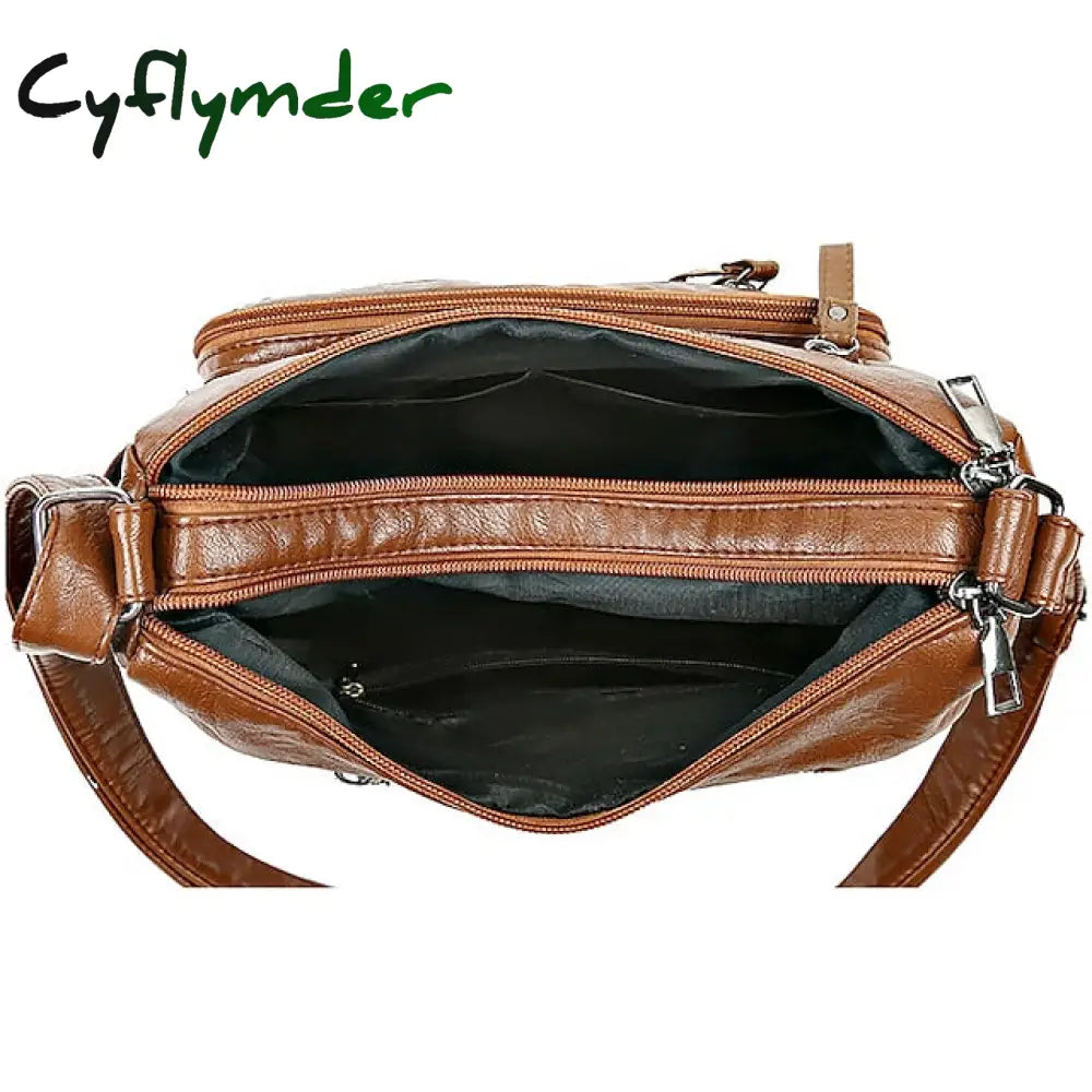 Cyflymder Women’s Crossbody Bag Shoulder Hobo Pu Leather Outdoor Daily Holiday Buttons Zipper