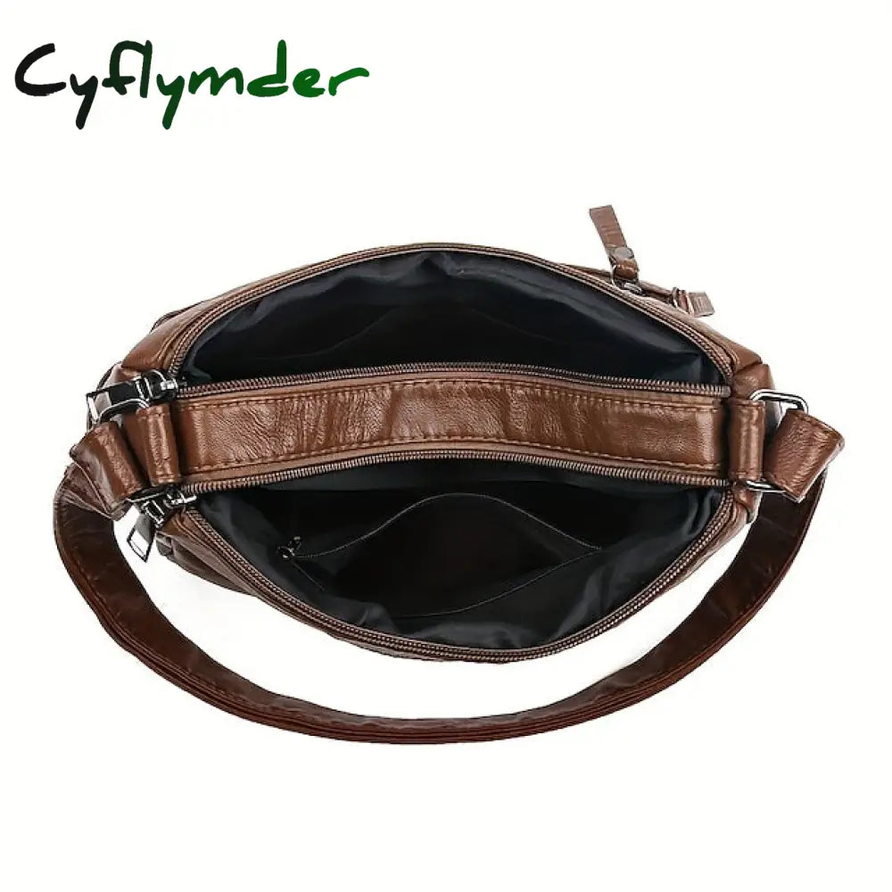 Cyflymder Women’s Crossbody Bag Shoulder Hobo Pu Leather Outdoor Daily Holiday Rivet Buttons