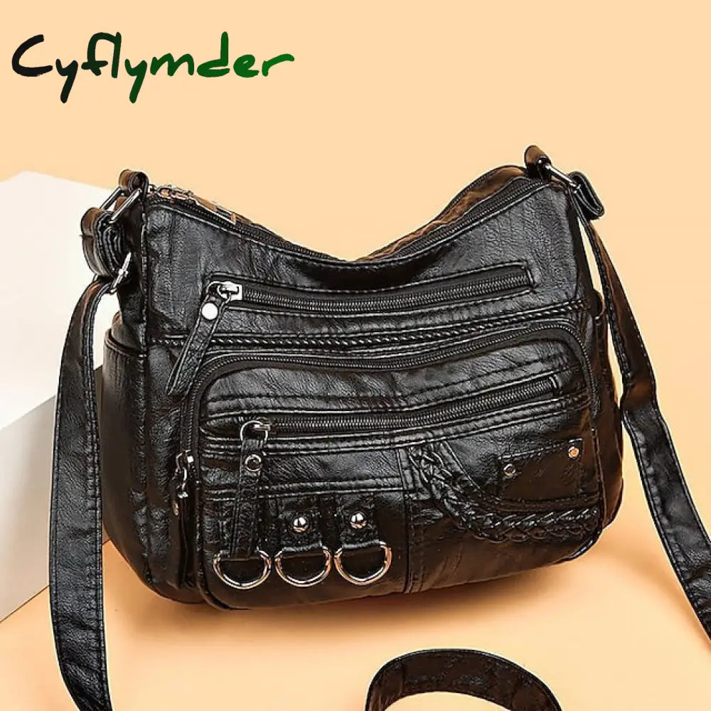 Cyflymder Women’s Crossbody Bag Shoulder Hobo Pu Leather Outdoor Daily Holiday Rivet Buttons