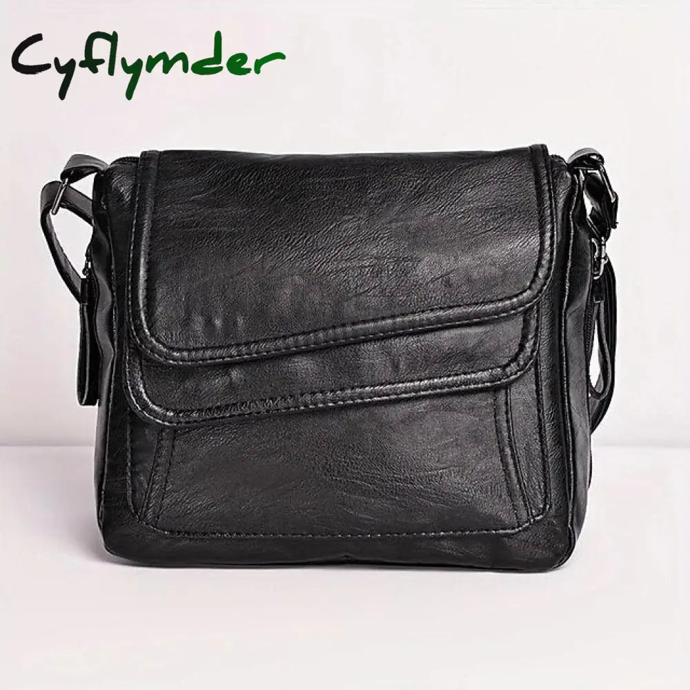 Cyflymder Women’s Crossbody Bag Shoulder Messenger Pu Leather Outdoor Daily Holiday Zipper Large