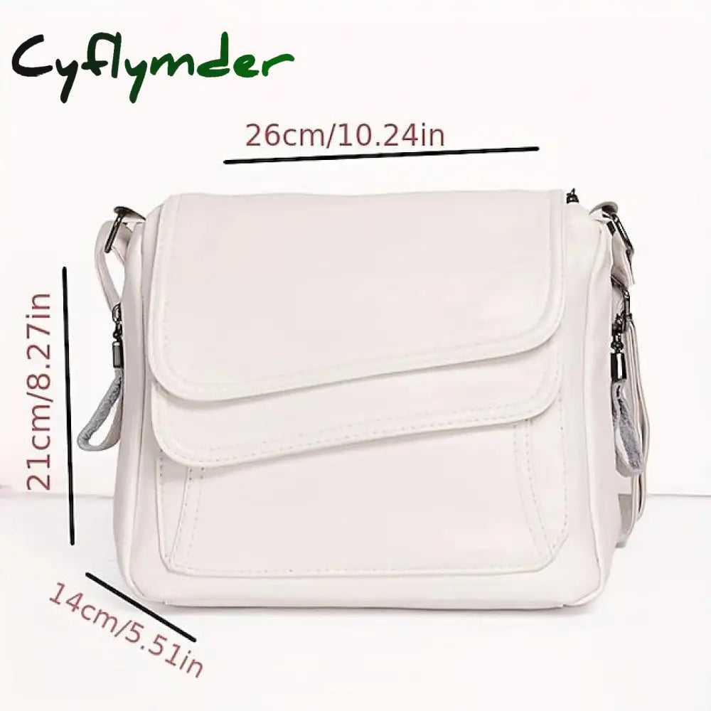 Cyflymder Women’s Crossbody Bag Shoulder Messenger Pu Leather Outdoor Daily Holiday Zipper Large