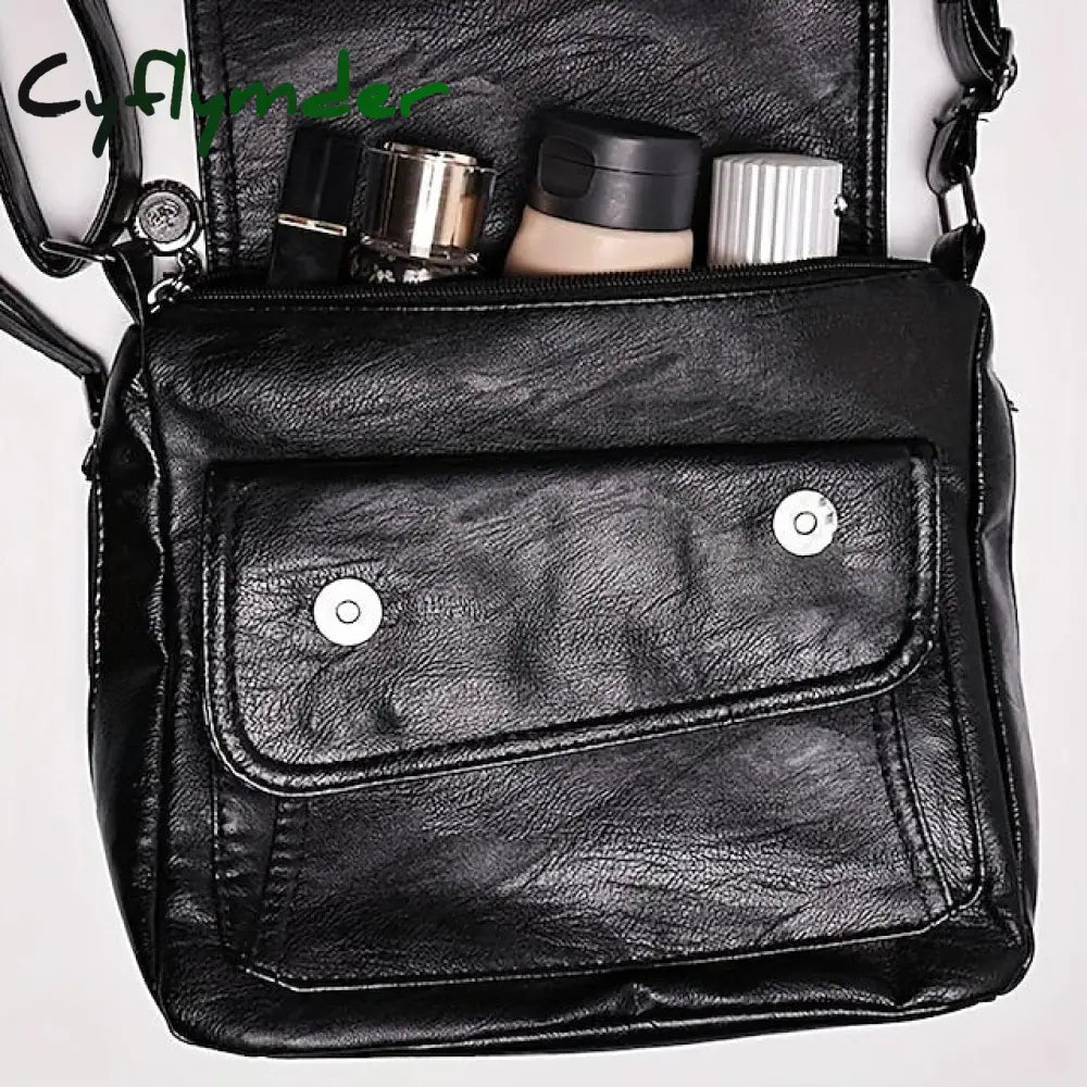 Cyflymder Women’s Crossbody Bag Shoulder Messenger Pu Leather Outdoor Daily Holiday Zipper Large
