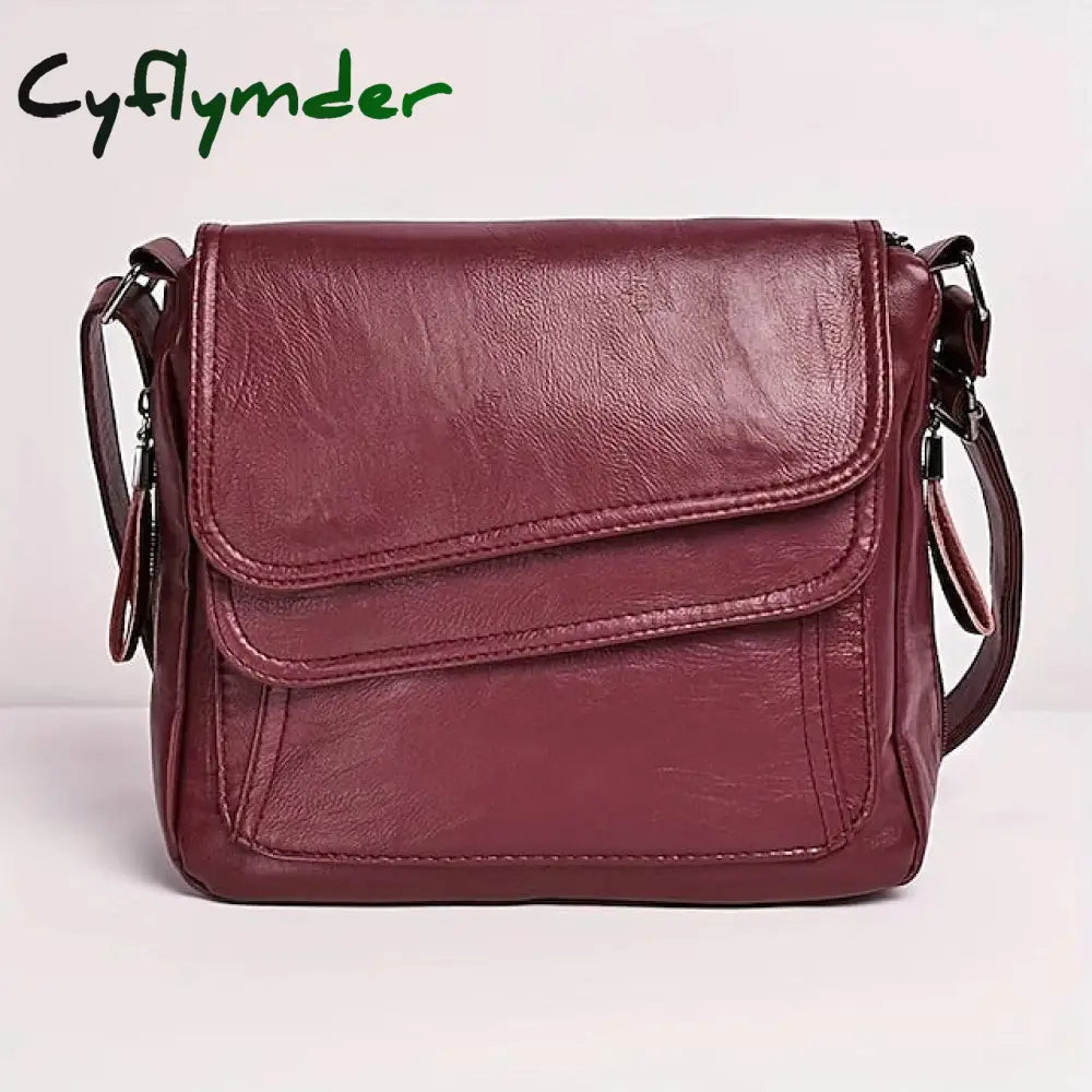 Women's Crossbody Bag Shoulder Bag Messenger Bag PU Leather Outdoor Daily Holiday Zipper Large Capacity Waterproof Lightweight