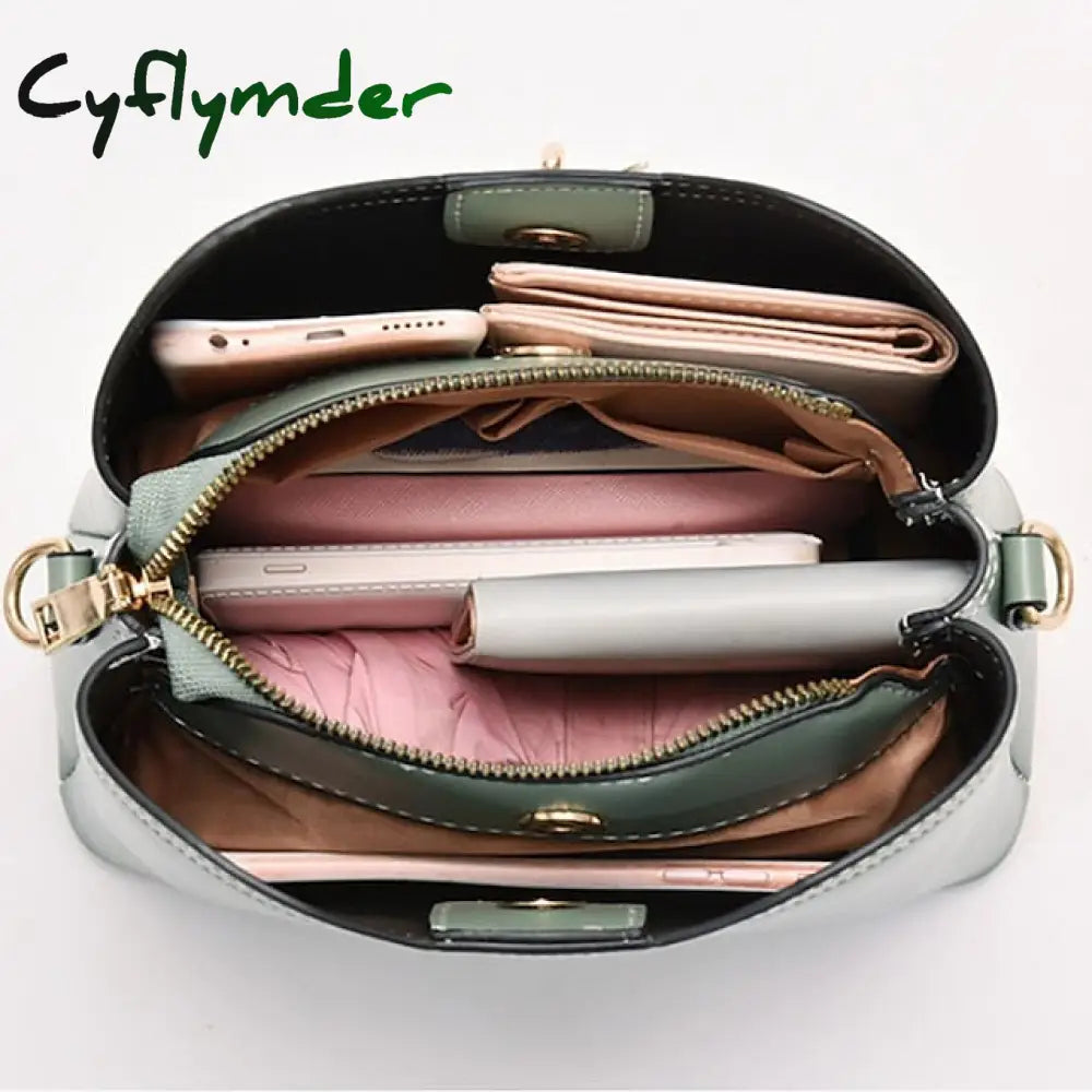 Cyflymder Women’s Crossbody Bag Shoulder Pu Leather Office Daily Holiday Pendant Zipper Adjustable