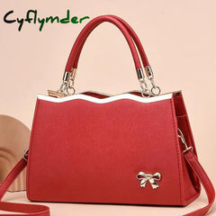 Women's Handbag Shoulder Bag PU Leather Daily Beach Bowknot Large Capacity Durable