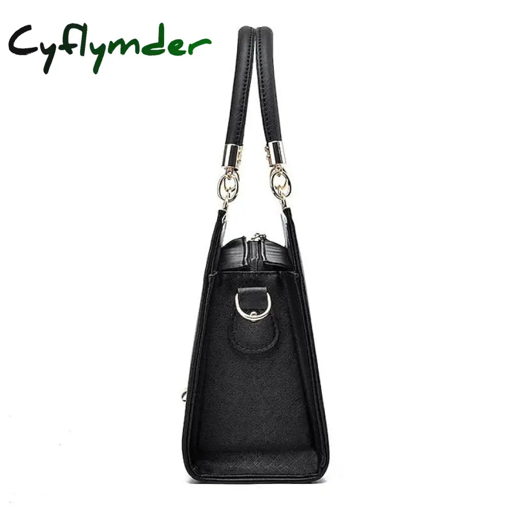 Cyflymder Women’s Handbag Shoulder Bag Pu Leather Daily Beach Bowknot Large Capacity Durable