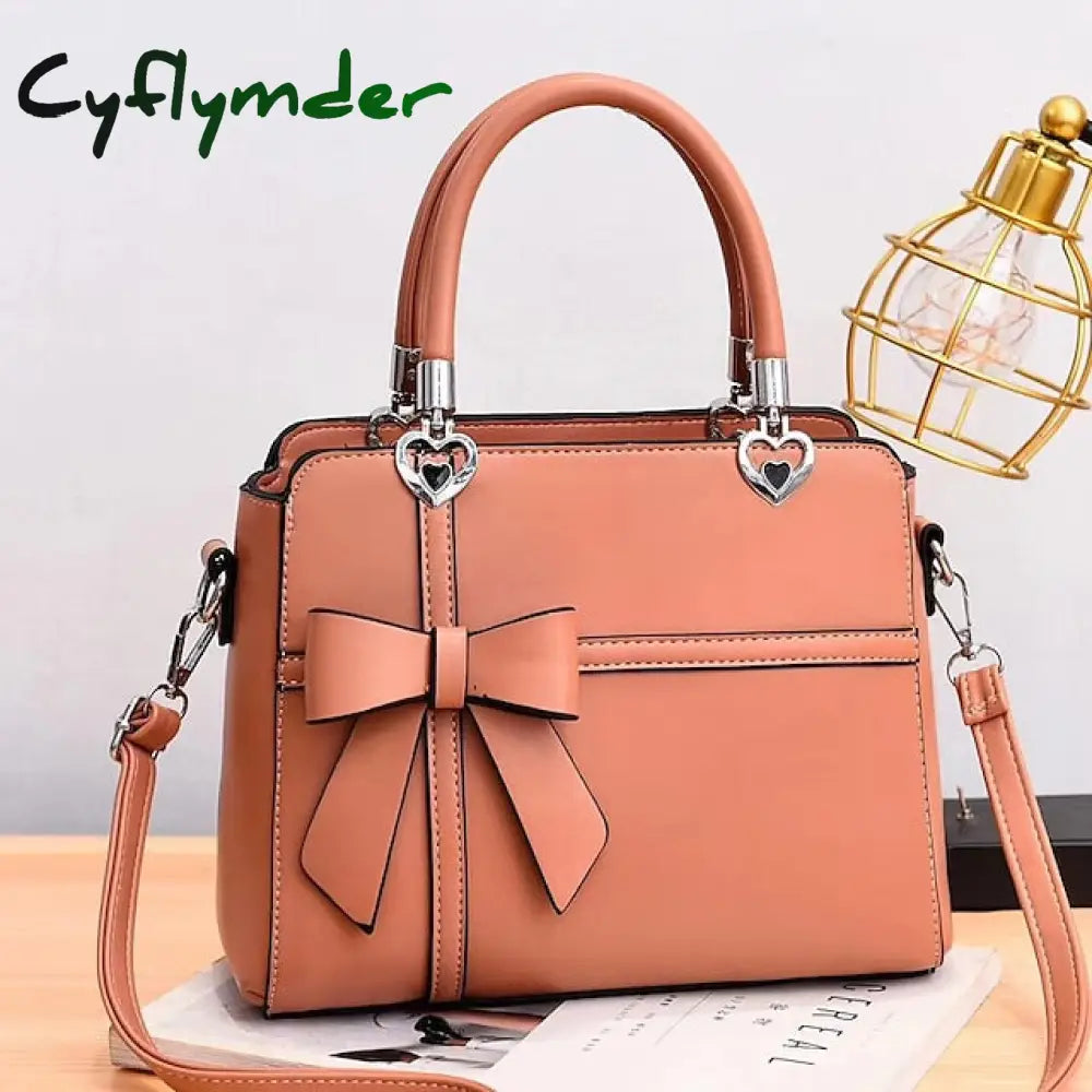 Cyflymder Women’s Handbag Shoulder Bag Pu Leather Office Daily Large Capacity Waterproof