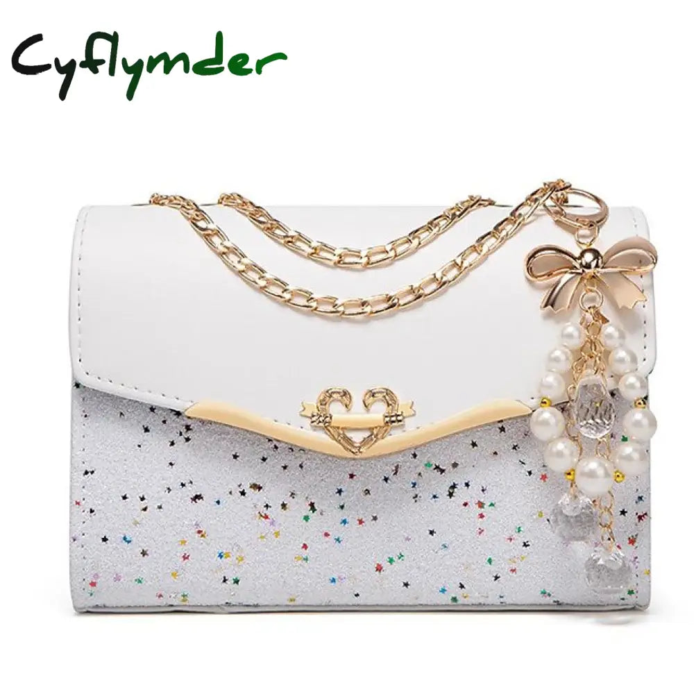 Cyflymder Women’s Ins Style One-Shoulder Messenger Bag Fragrance Chain Handbag