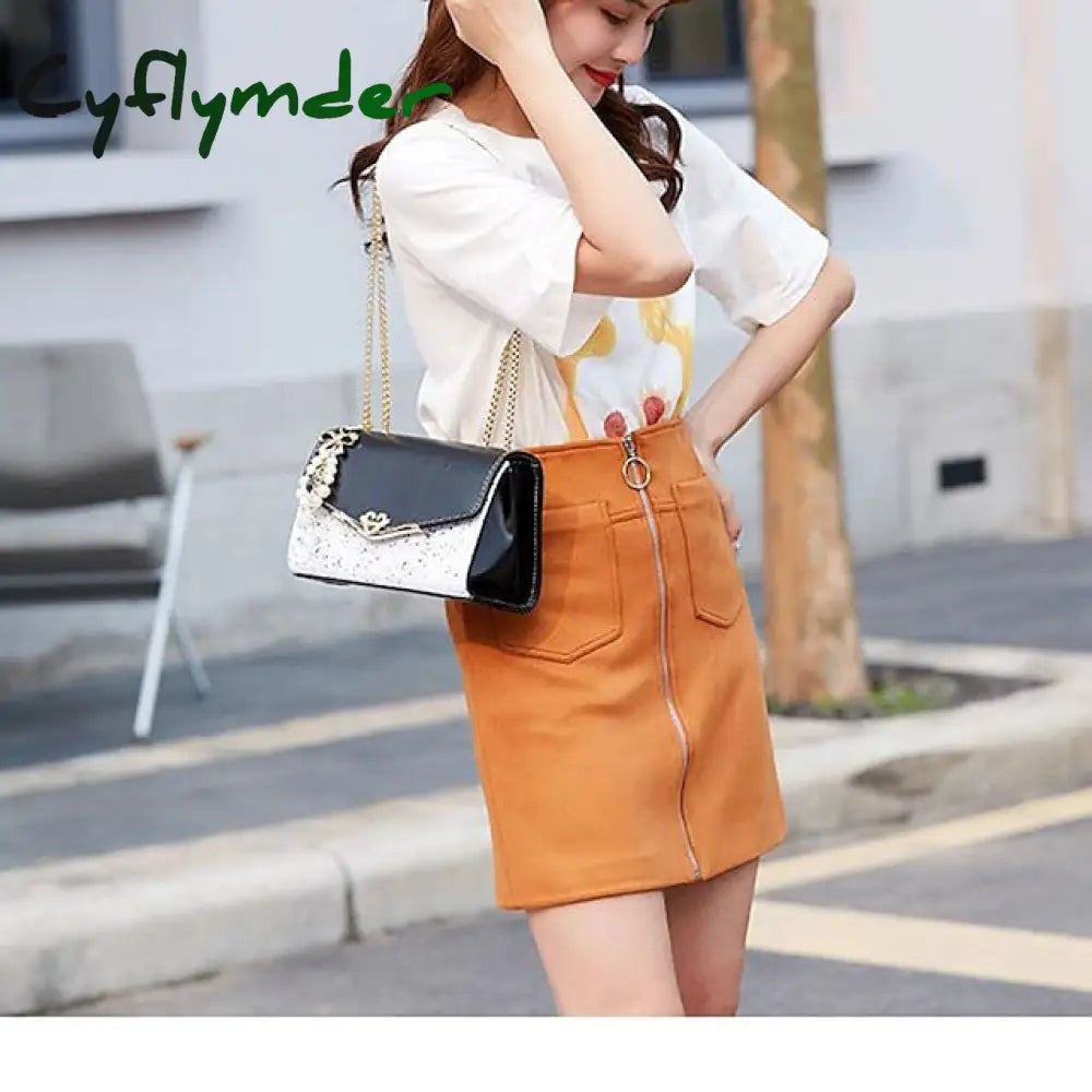 Cyflymder Women’s Ins Style One-Shoulder Messenger Bag Fragrance Chain Handbag