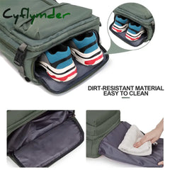 Cyflymder Women’s Laptop Backpack Waterproof Travel Leisure For Men With Shoe Compartment 15 Inch