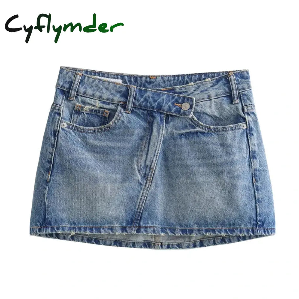 Women's Mini Skirts 2024 New Spring and Summer Fashion Women Denim Skirts Casual Chic High Street Ladies Skirt