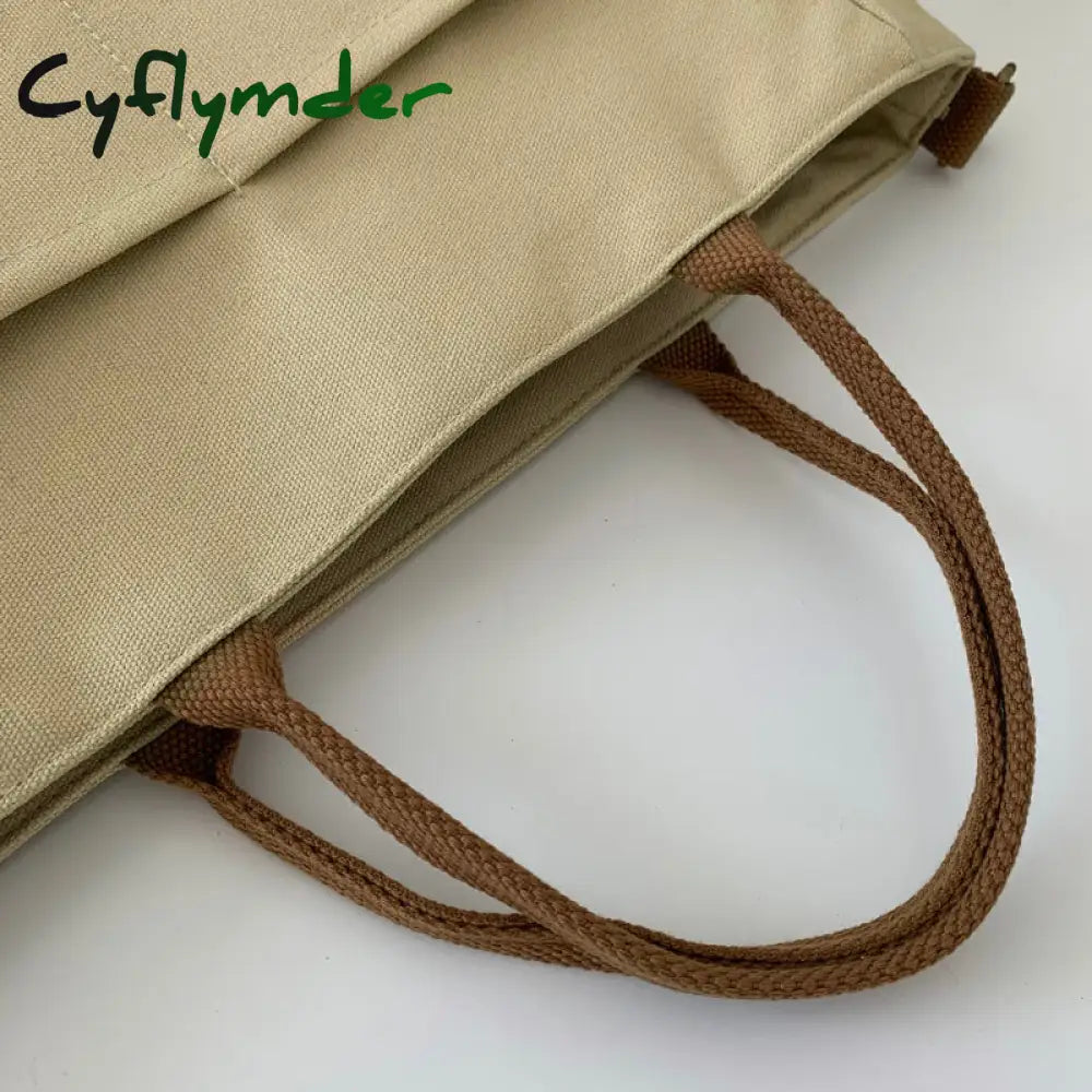 Cyflymder Women’s Retro Large Size Bags Cotton Canvas Shoulder Bag Fashion Crossbody Handbag