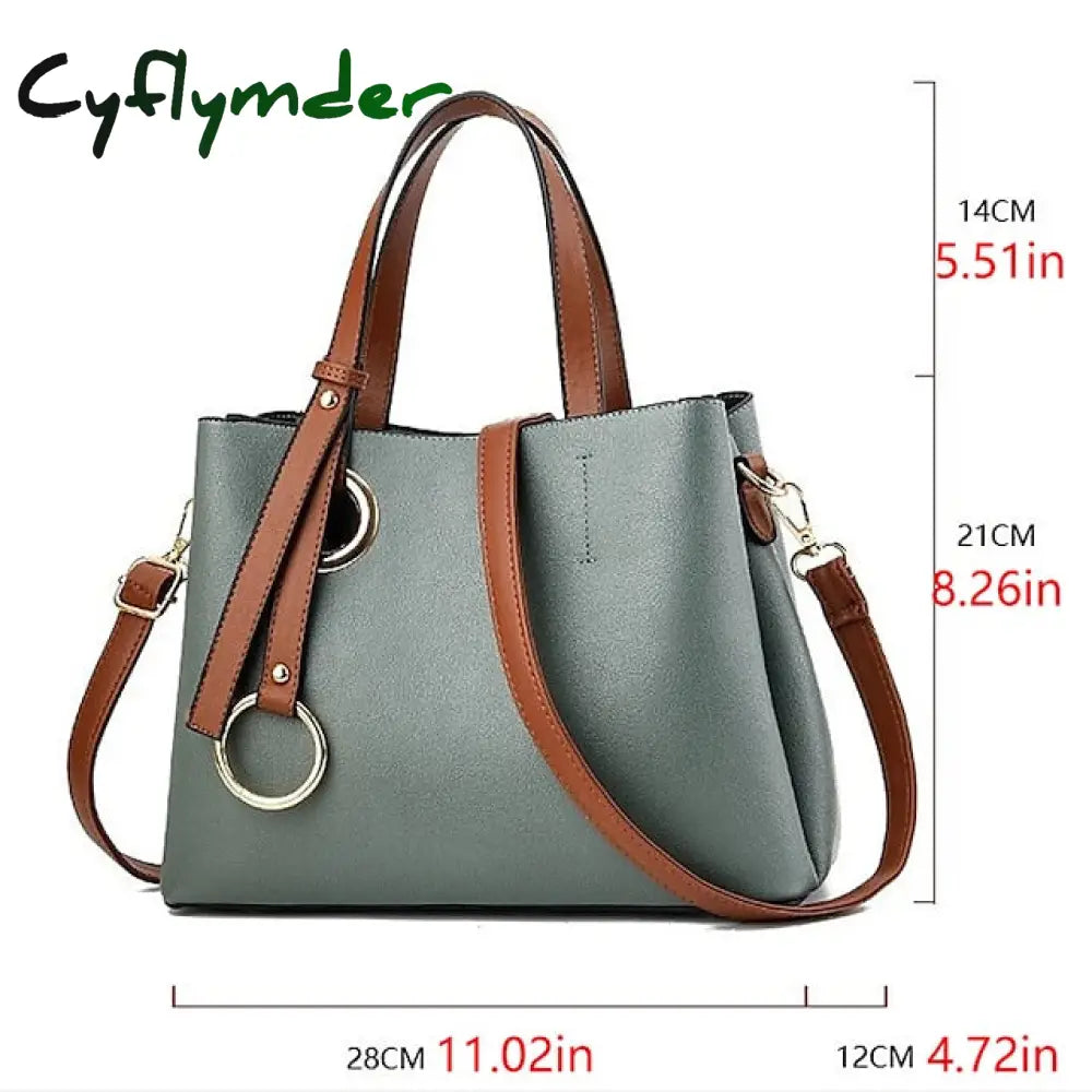 Cyflymder Women’s Satchel Crossbody Bag Pu Leather Daily Zipper