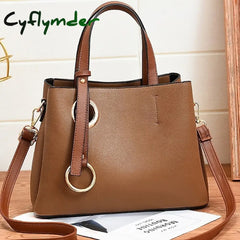 Cyflymder Women’s Satchel Crossbody Bag Pu Leather Daily Zipper Khaki