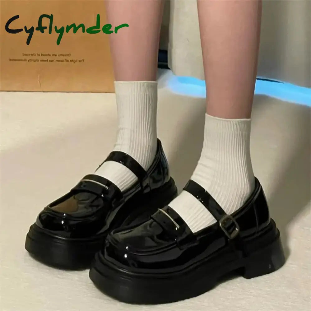 Cyflymder Women’s Shoes Heels Platform Lolita Shoes School Student College Kawaii Mary Jane Shoes Women’s Sweet Low