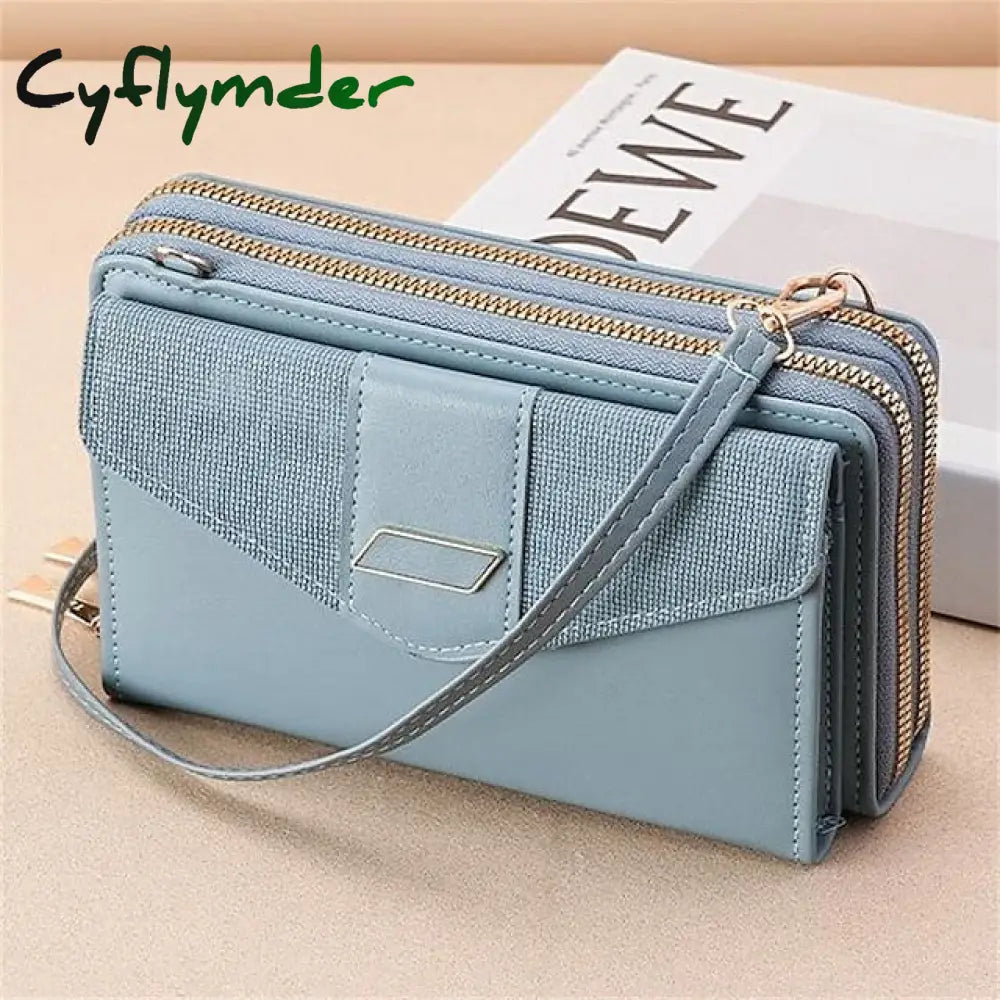 Cyflymder Women’s Shoulder Bag Mobile Phone Pu Leather Daily Holiday Zipper Adjustable Large