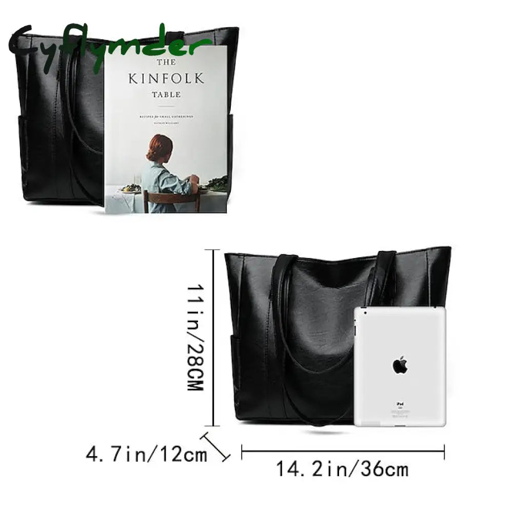Cyflymder Women’s Shoulder Bag Pu Leather Office Shopping Daily