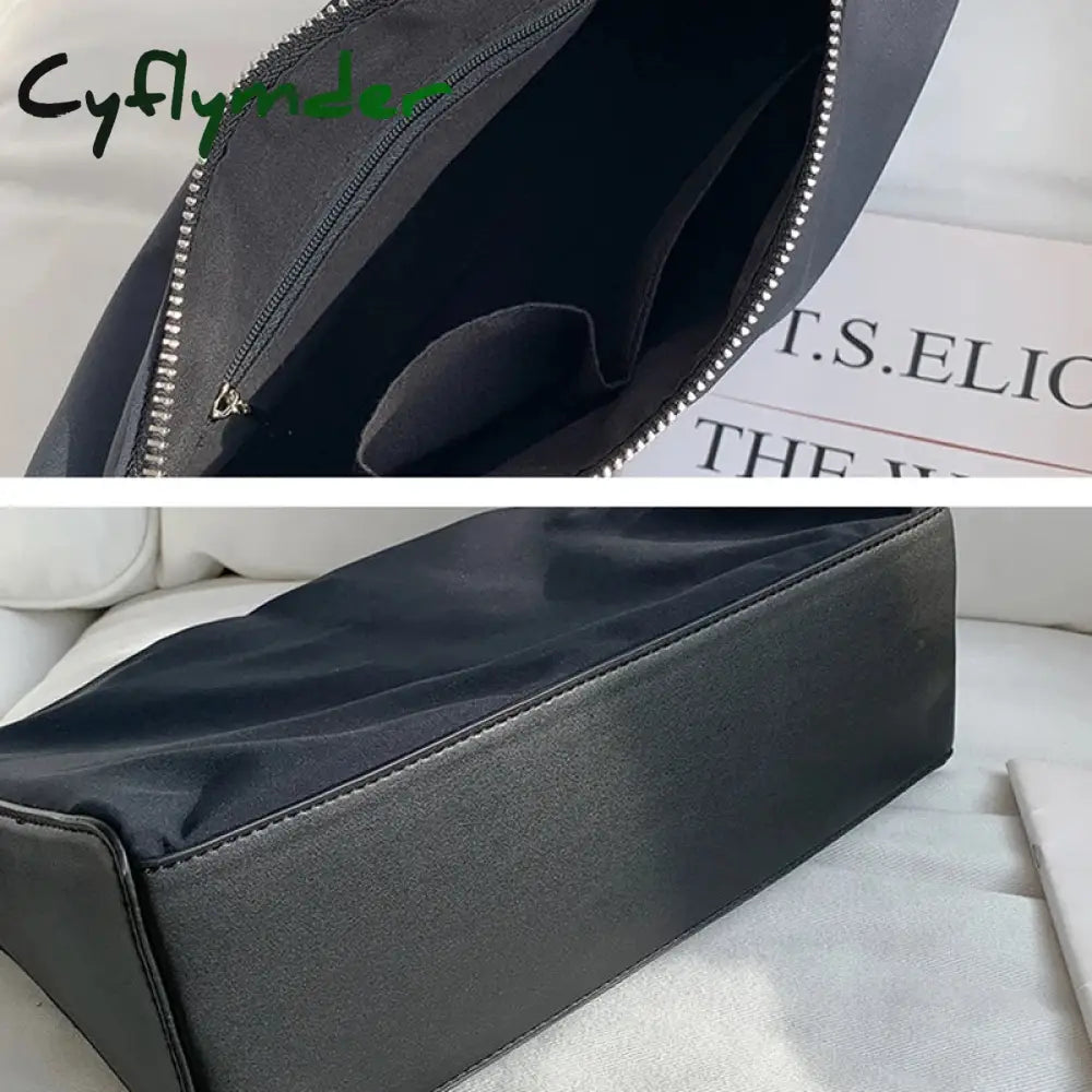 Cyflymder Women’s Shoulder Bag Solid Square Shopping Travel Handbags Large Capacity Simple Design