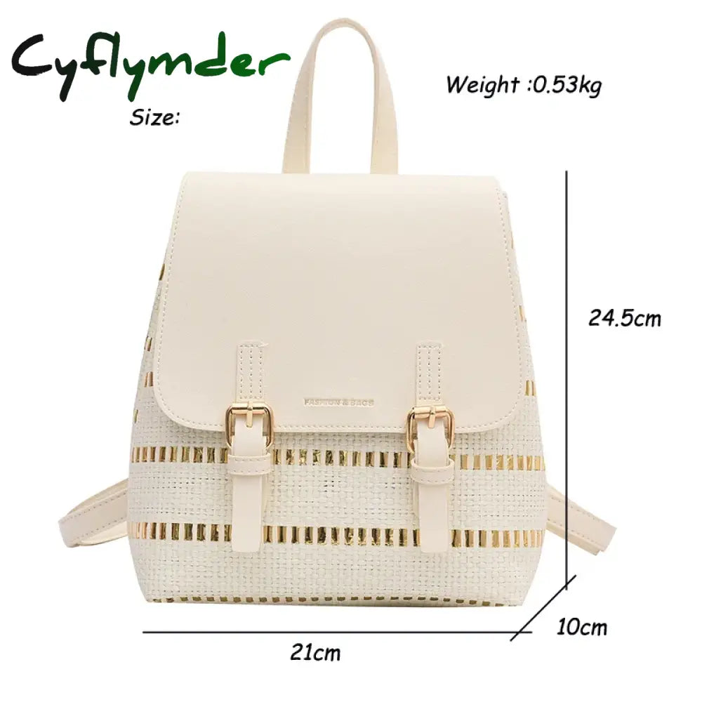 Cyflymder Women’s Small Backpack Pu Leather Shoulder Bag For Teenage Girls Fashion Ladies Bags