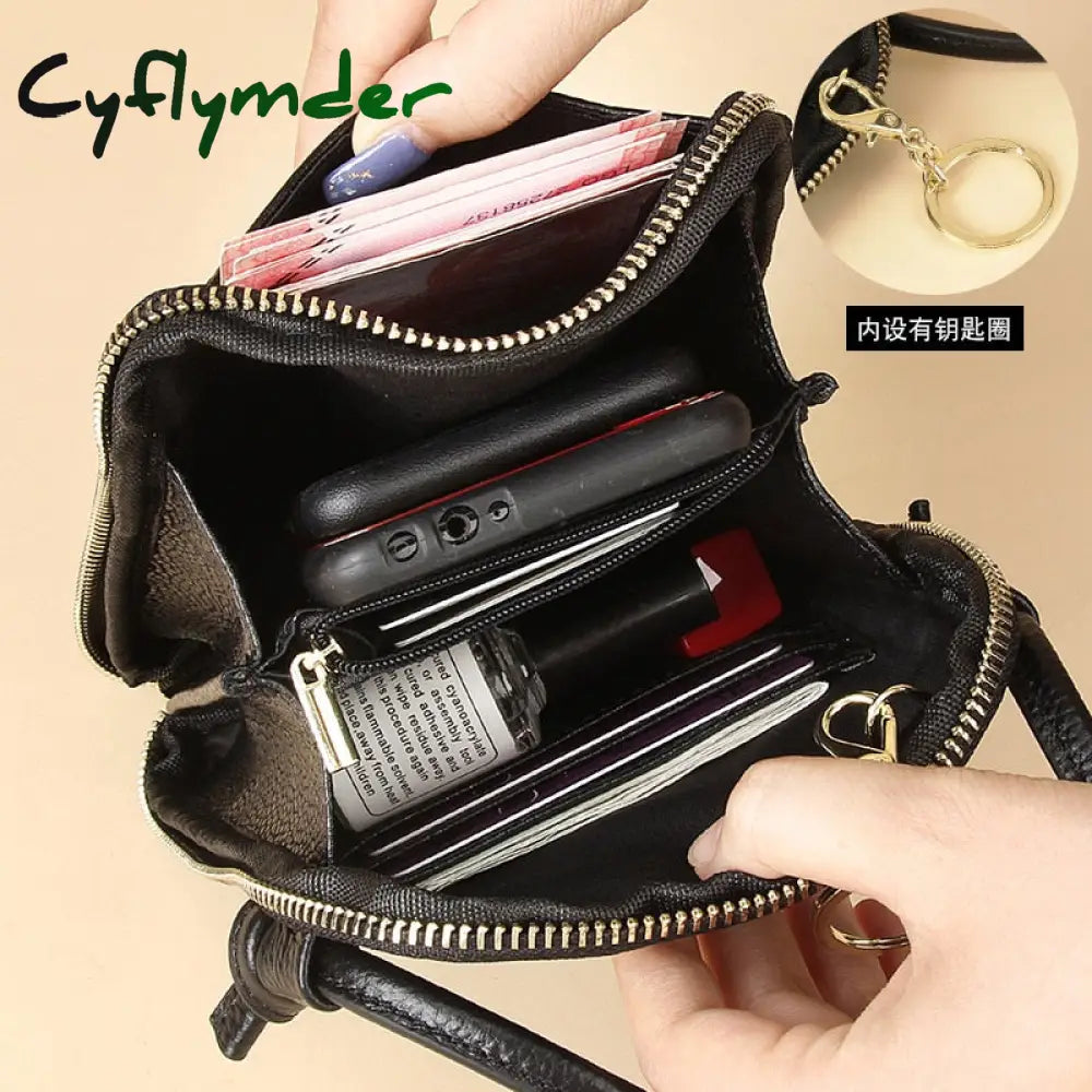 Cyflymder Women’s Small Crossbody Bags Women Soft Leather Shoulder Messenger Bag Designer Ladies