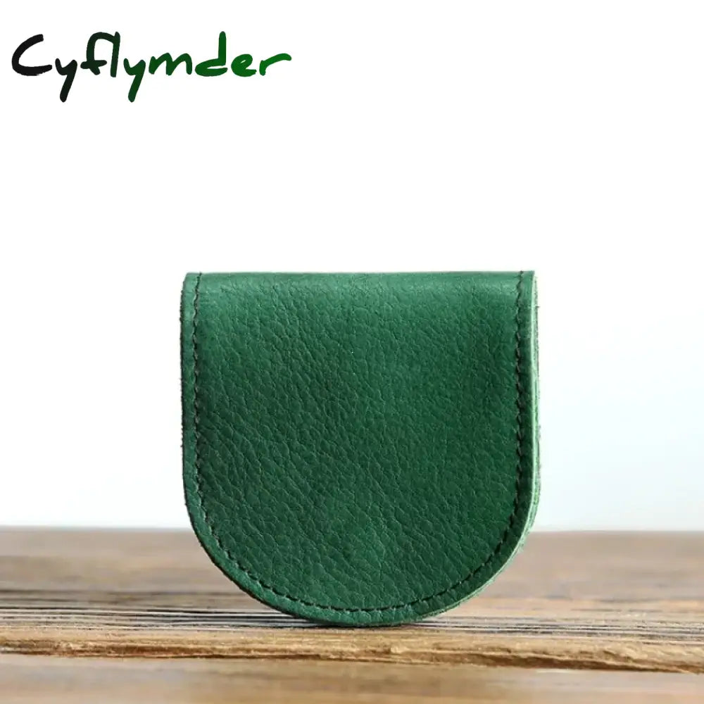 Cyflymder Women’s Small Genuine Leather Coin Wallet Children Mini Purses Hasp Money Clip Clutch Hobo Bags Men Gift