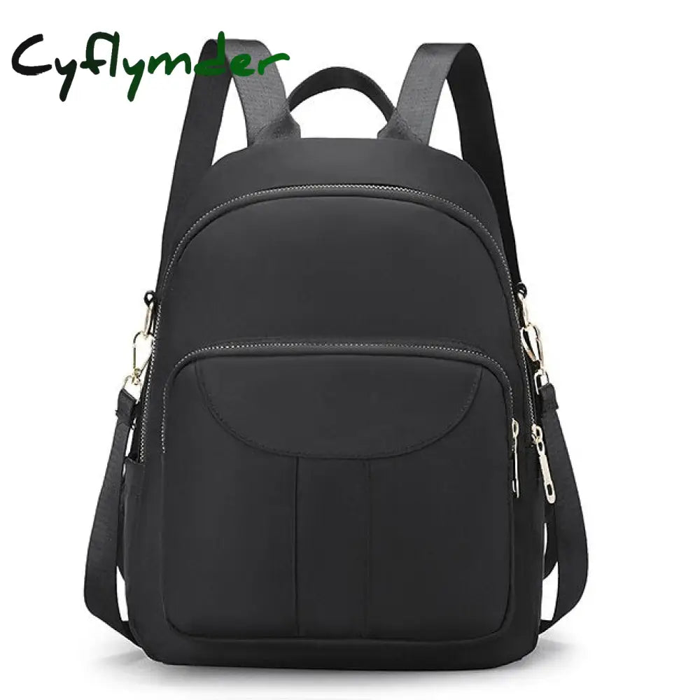 Cyflymder Women’s Stylish Nylon Backpack - Large Capacity Multi-Pocket Back To School Bag In