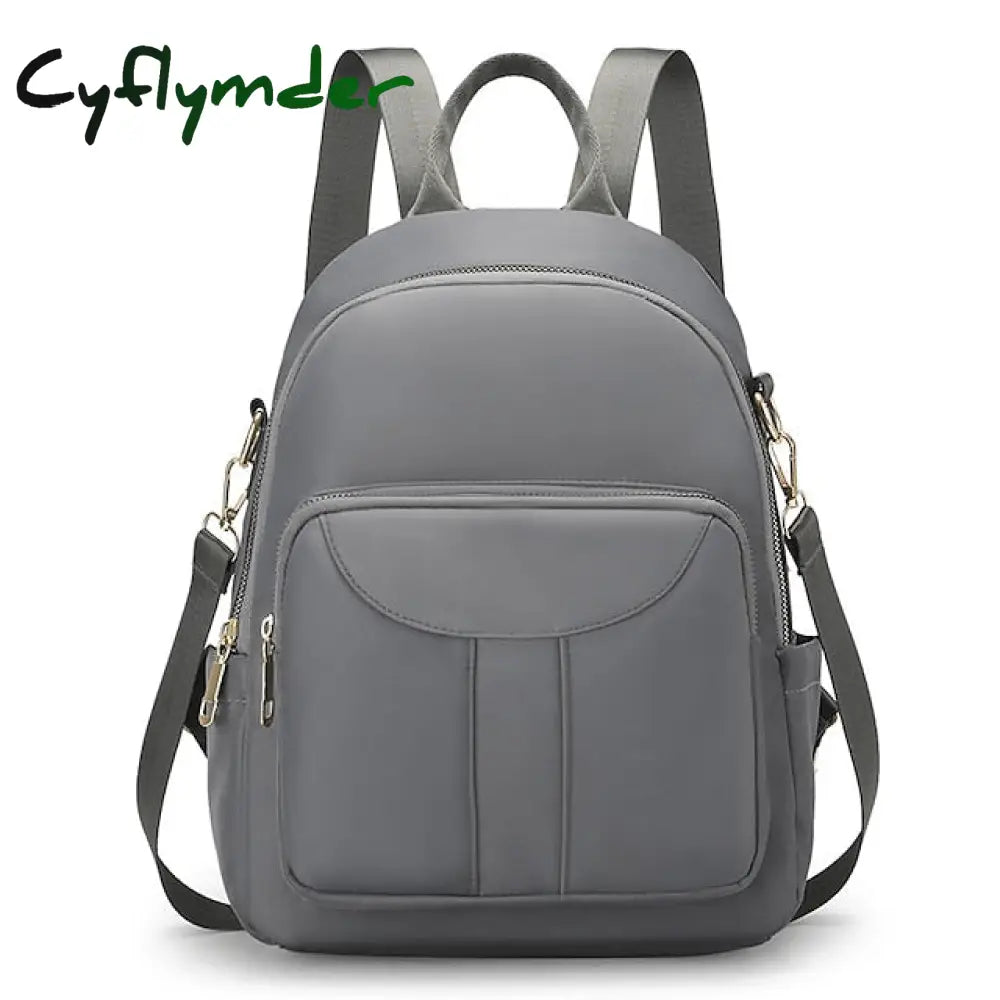 Cyflymder Women’s Stylish Nylon Backpack - Large Capacity Multi-Pocket Back To School Bag In