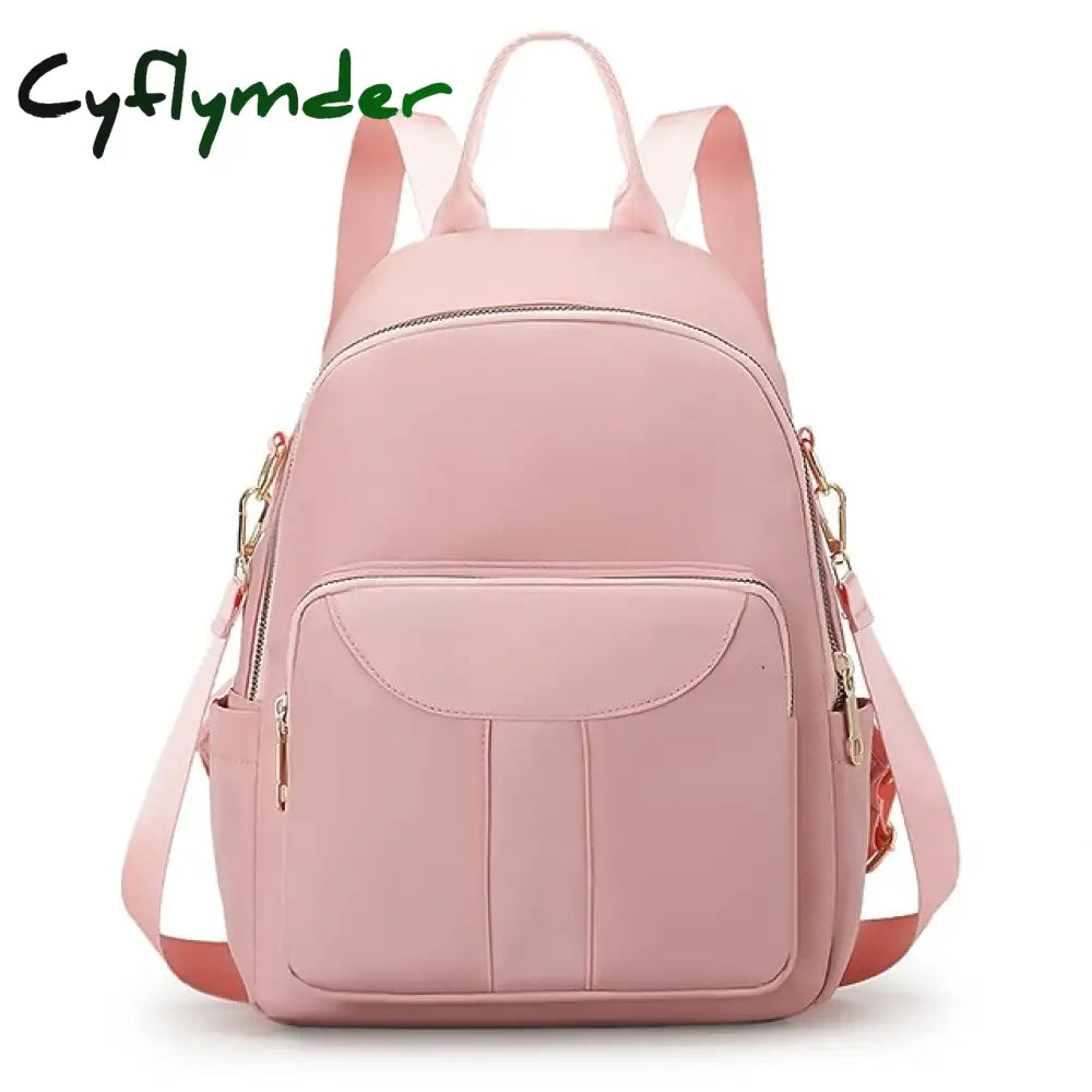 Cyflymder Women’s Stylish Nylon Backpack - Large Capacity Multi-Pocket Back To School Bag In