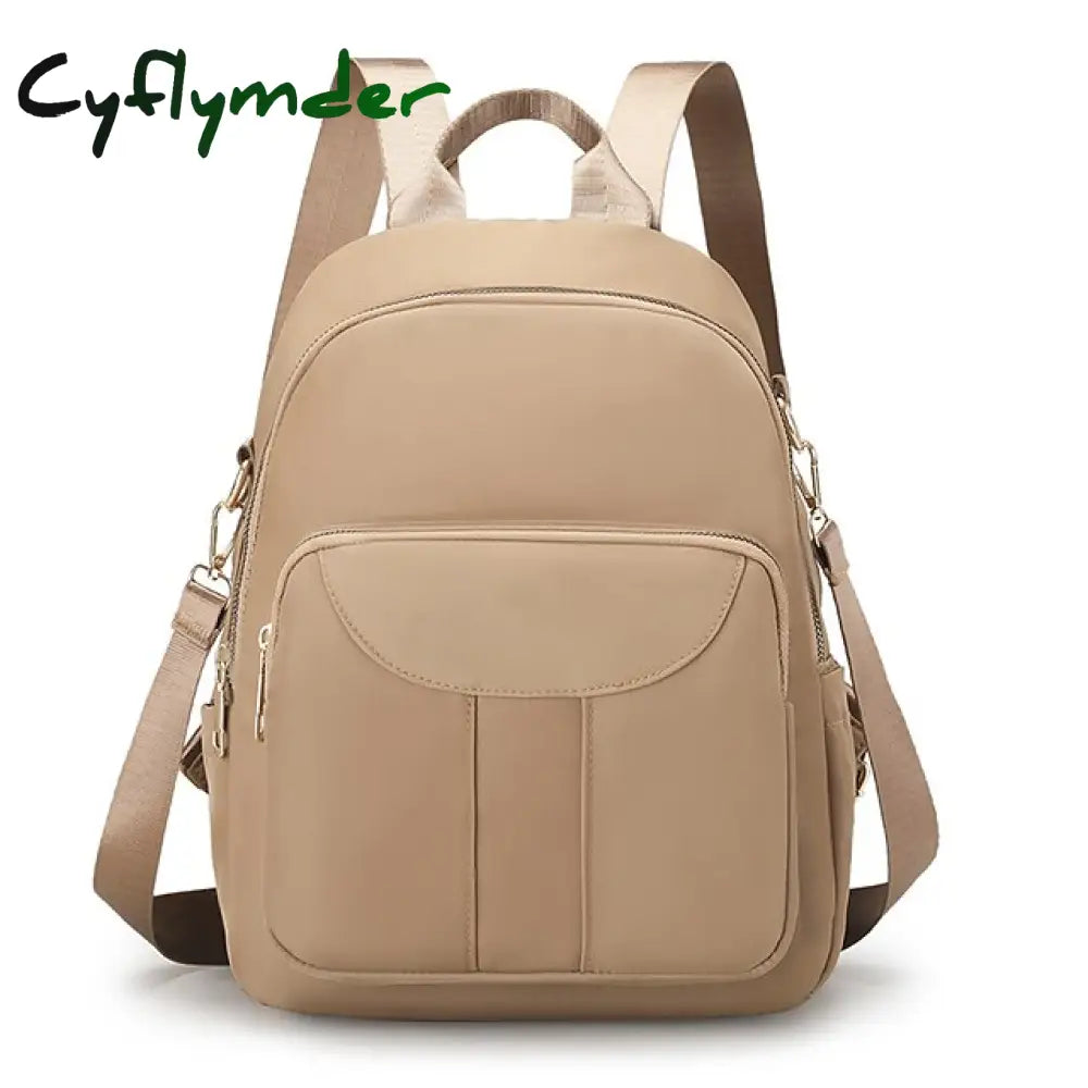 Cyflymder Women’s Stylish Nylon Backpack - Large Capacity Multi-Pocket Back To School Bag In