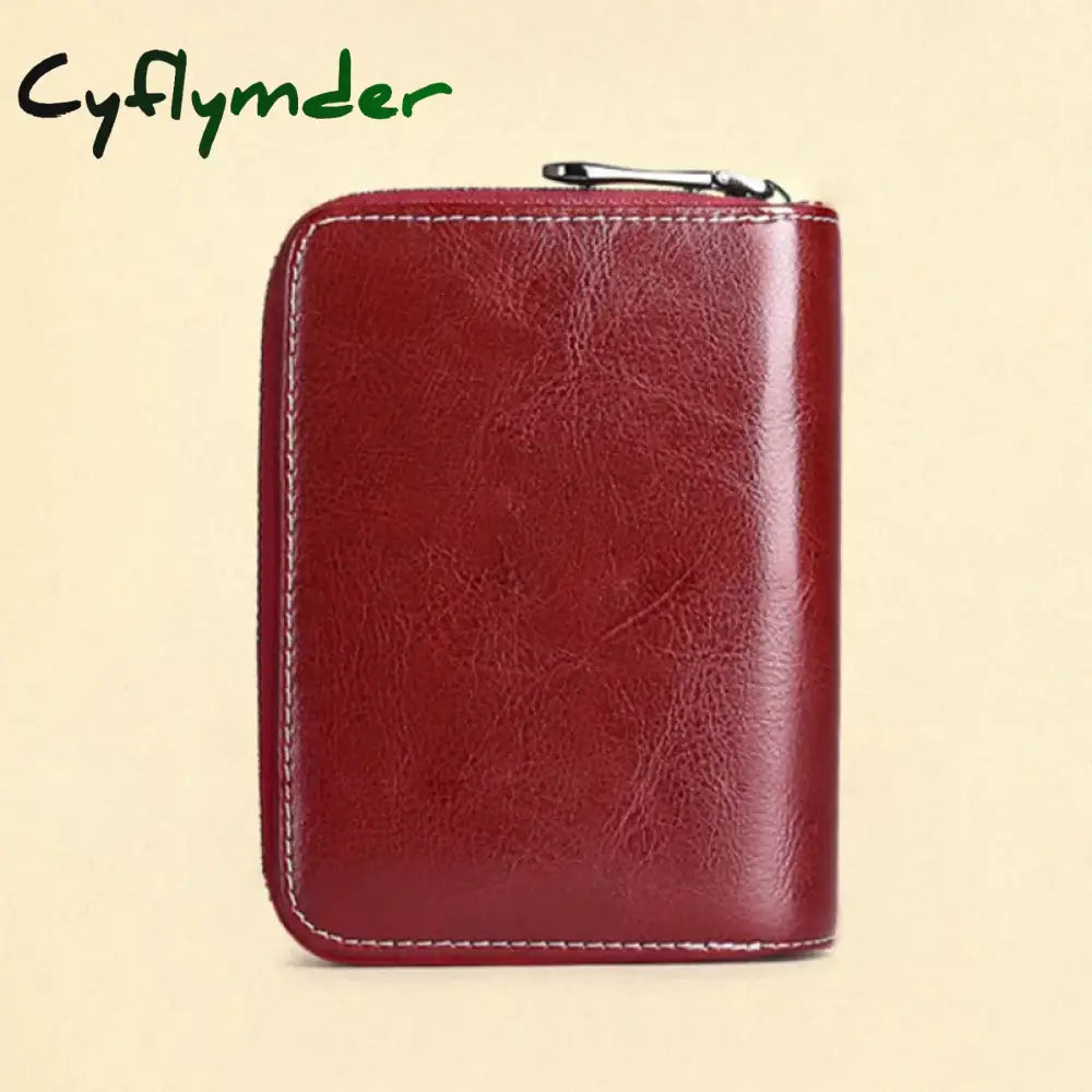 Cyflymder Women’s Wallet New Genuine Leather Small Ldies Purses Short Coin Purse For Girls Female