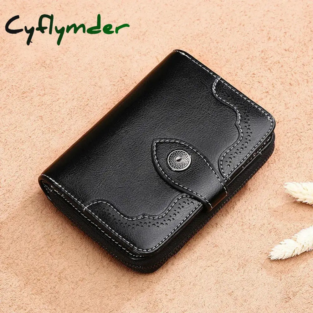 Cyflymder Women’s Wallet New Genuine Leather Small Ldies Purses Short Coin Purse For Girls Female