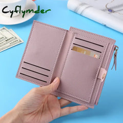 Women Wallets PU Leather Female Purse Mini Hasp Solid Multi-Cards Holder Coin Short Wallets Slim Small Wallet Zipper Hasp