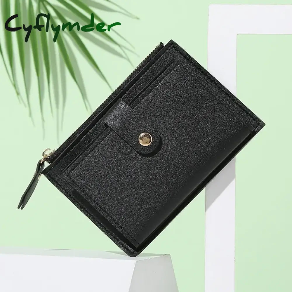 Cyflymder Women’s Wallet Small And Slim Leather Purse Women Wallets Cards Holders Short Coin