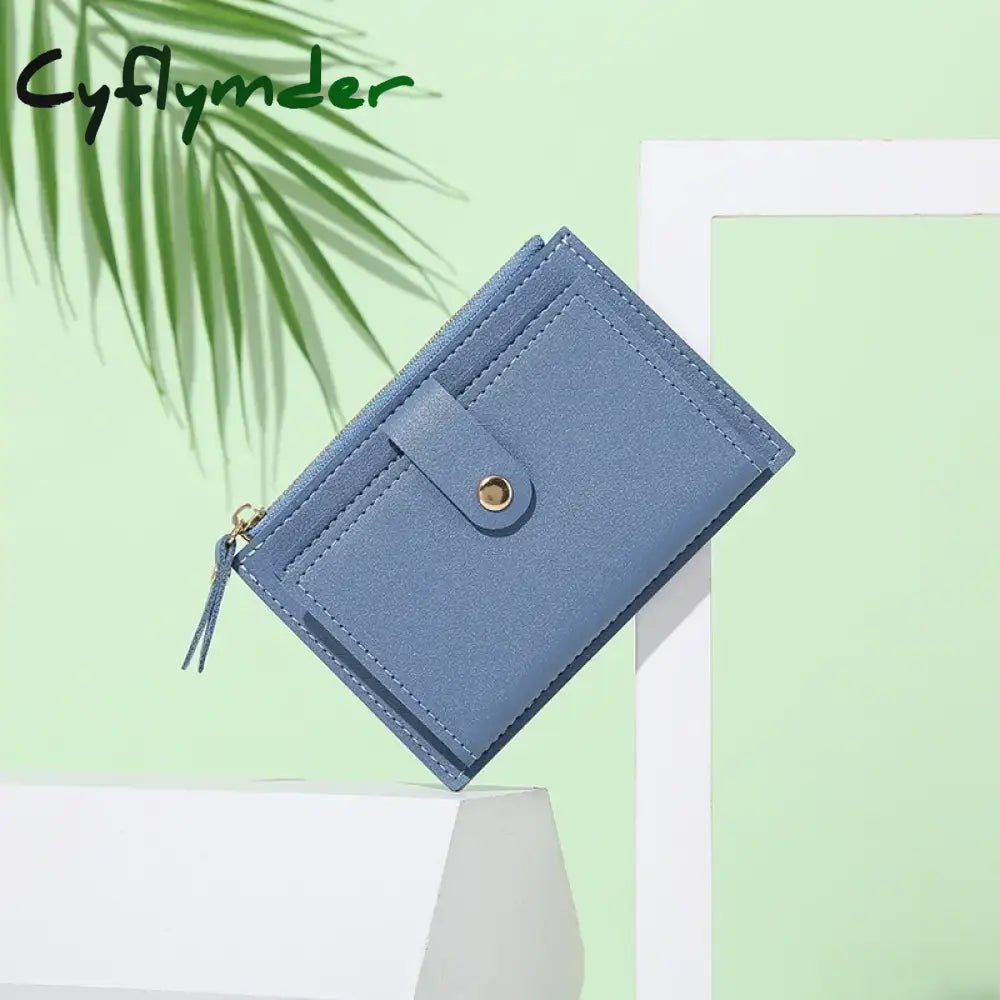 Cyflymder Women’s Wallet Small And Slim Leather Purse Women Wallets Cards Holders Short Coin