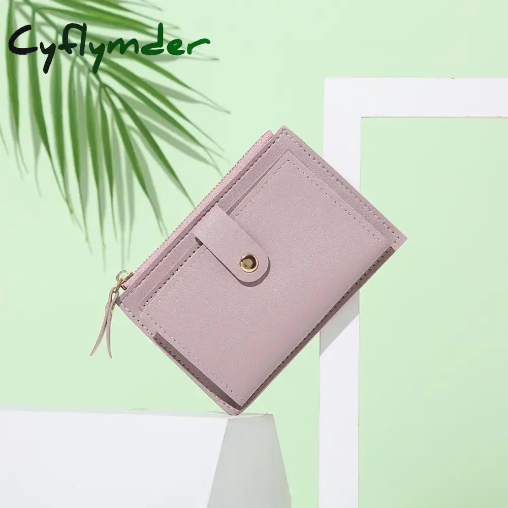 Cyflymder Women’s Wallet Small And Slim Leather Purse Women Wallets Cards Holders Short Coin