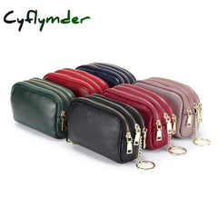 Cyflymder Womens Wallets And Purses Genuine Leather Fashion Short Money Bag Luxury Phone Wallet