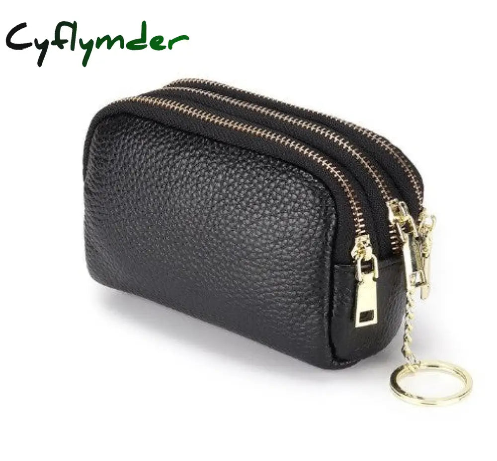 Cyflymder Womens Wallets And Purses Genuine Leather Fashion Short Money Bag Luxury Phone Wallet