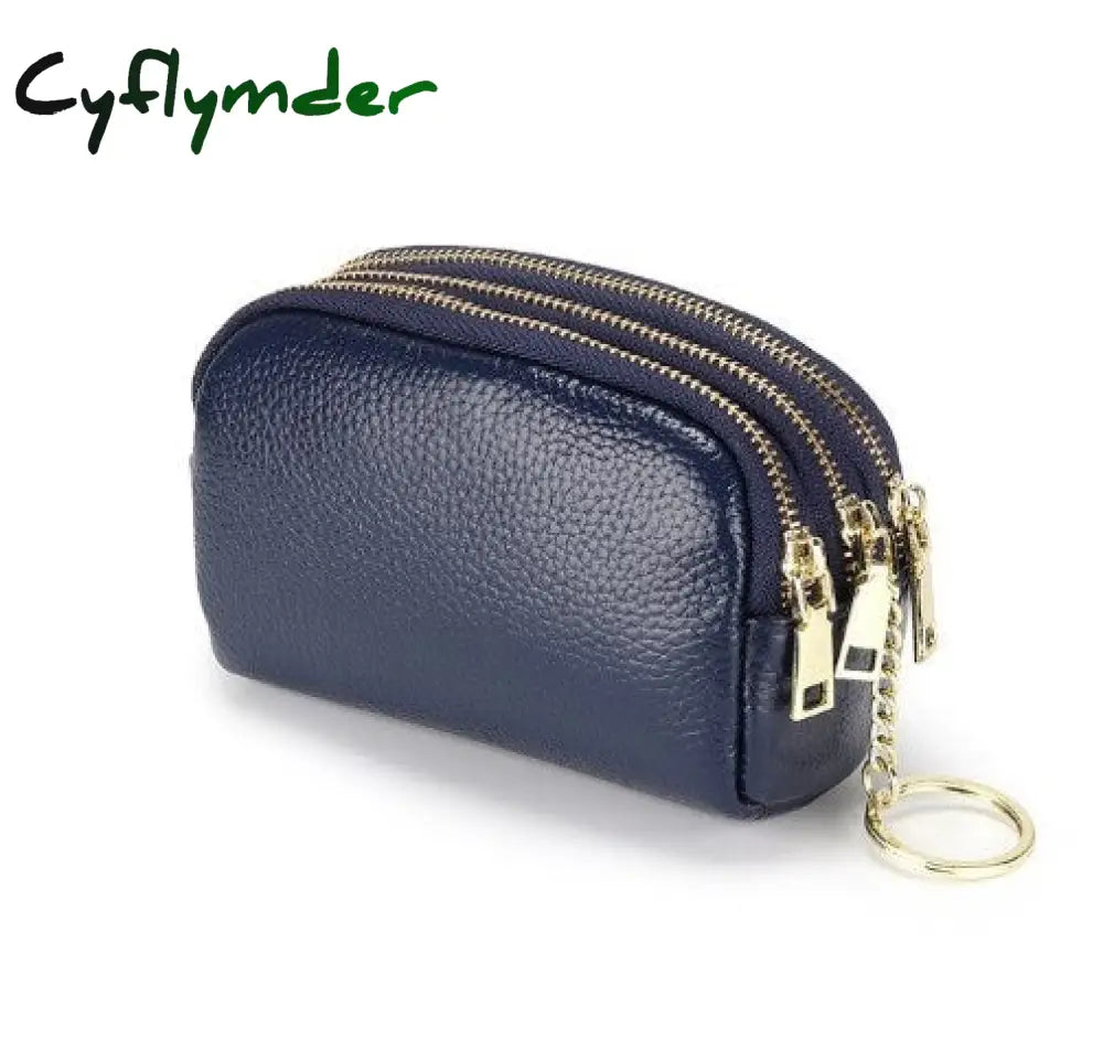 Cyflymder Womens Wallets And Purses Genuine Leather Fashion Short Money Bag Luxury Phone Wallet