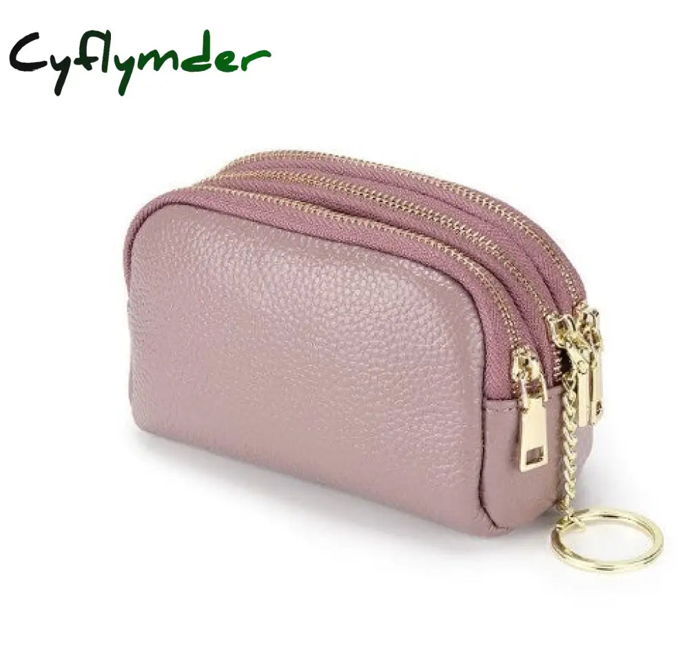 Cyflymder Womens Wallets And Purses Genuine Leather Fashion Short Money Bag Luxury Phone Wallet