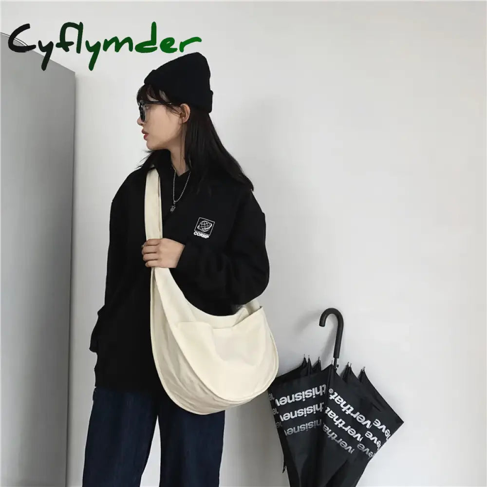 Cyflymder Y2K Bags For School Big Nylon Hobos Crossbody Women Handbags Men And Unisex Couple Bag