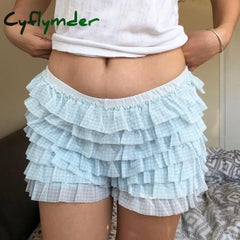 Cyflymder Y2K Fairy 00S Retro Kawaii Multi-Layers Ruffles Bloomers Cutest Vintage Japanese Style