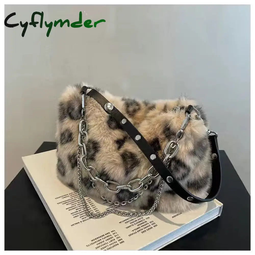 Cyflymder Y2K Hot Girls Pink Love Underarm Bags Soft Plush Heart Pattern Ladies Shoulder Bag Female