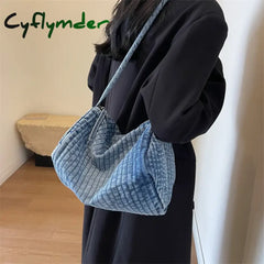 Cyflymder Zipper Denim Women’s Crossbody Bag Female Bags On Sale High Quality Capacity Solid