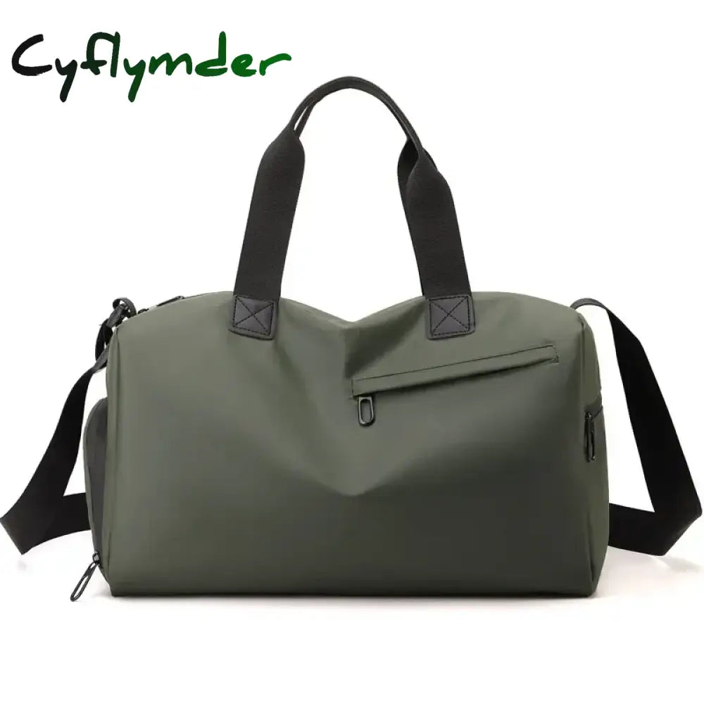 Cyflymder Zipper Large Capacity Oxford Travel Bags Solid Fitness Bags Thickened Fabric High Capacity Waterproof Luggage