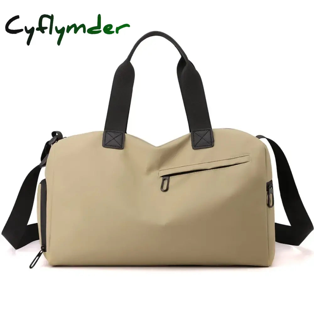 Cyflymder Zipper Large Capacity Oxford Travel Bags Solid Fitness Bags Thickened Fabric High Capacity Waterproof Luggage